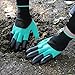 Handed Garden Genie Gloves with Claws on Both Hands for Digging and Planting As Seen On TV (1 pair), Green