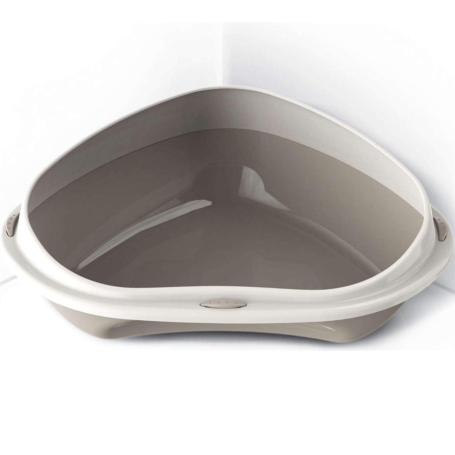 Cat Large or Jumbo Corner Litter Tray With Rim Toilet Pan Box 4 Colours