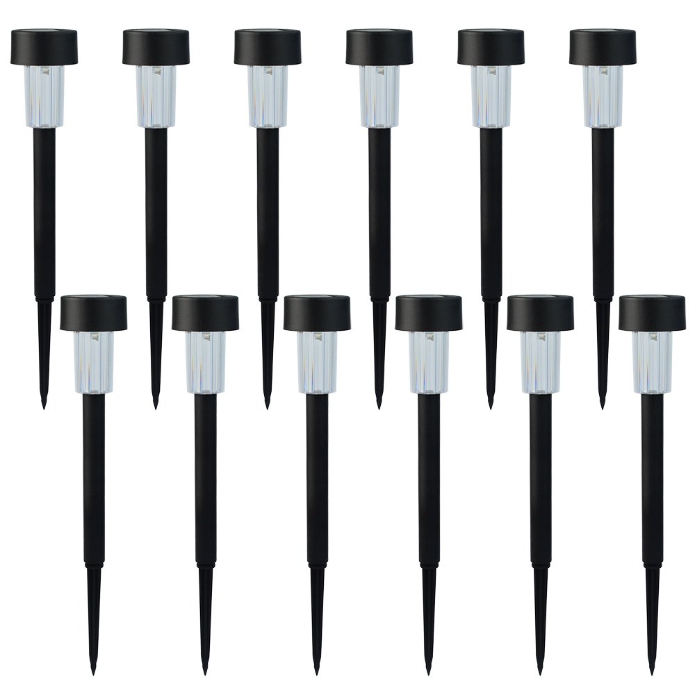 SUERMSHA 12 Pack Solar Lights Outdoor Solar Powered Pathway Lights Landscape Light For Lawn Patio Yard Walkway Driveway Weather Resistant