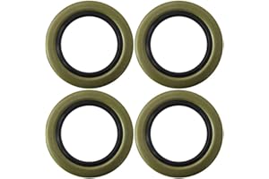 JRSHOME Pack of 4 Trailer Hub Wheel Grease Seal for Dexter Texcom Replaces 01003600 010-036-00 10-36 22333TB, ID 2.250" x OD 3.371" Double Lip Seals, 5200-7000lb Trailer Axles