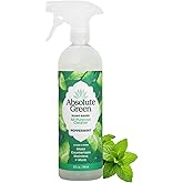 Absolute Green All Purpose Cleaner Spray, Non-Toxic, Kitchen, Bathroom, Countertop, Windows, Safe around Kids and Pets, Natural Peppermint Scent, 25 oz (1 Pack)