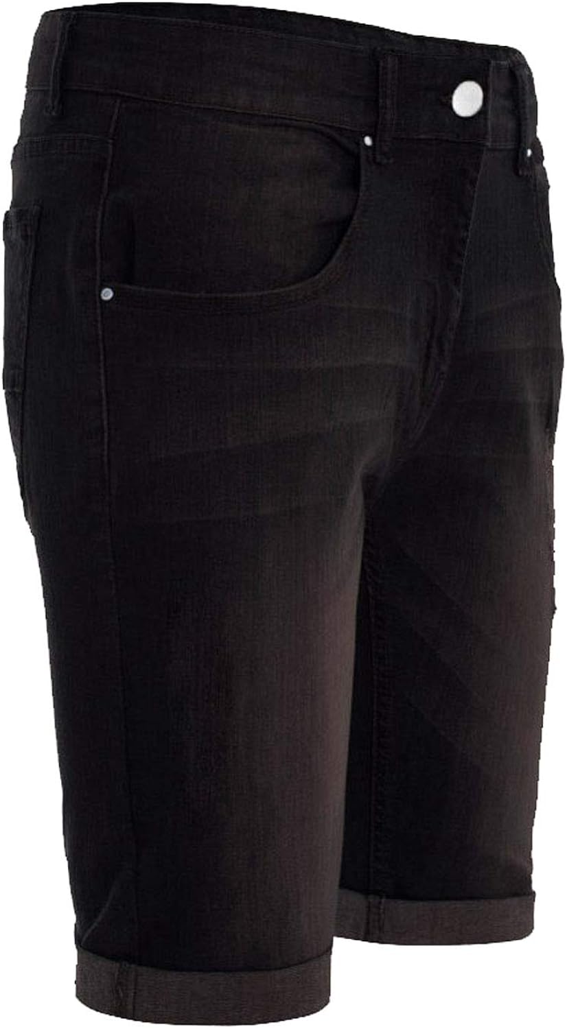 mens dark denim shorts