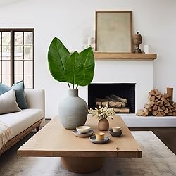 DILATATA 3 Pack Artificial Bird of Paradise Leaves