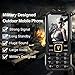 Cectdigi T9900 Rugged 2G GSM Mobile Phone,Shockproof Military-Designed phone with Power Bank Charging Function,15800mAh,2.8inch Display,Dual SIM Cards,Flashlight Equipped,Voice Broadcast (Black)