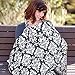 Nursing Cover, UHINOOS Lightweight Breathable 100% Cotton Breastfeeding Cover, Nursing Apron for Breastfeeding - Rigid Neckline, Full Coverage and Adjustable Strap