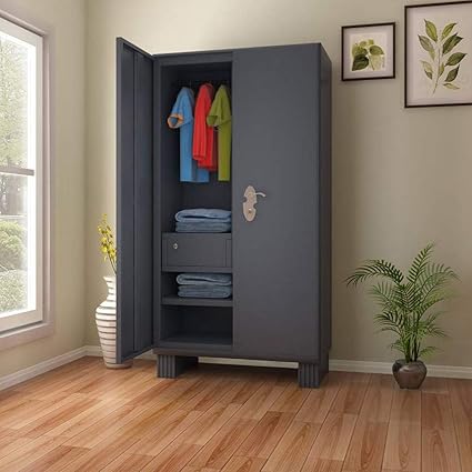 Godrej Interio Wardrobe Glossy Finish Graphite Grey Amazon In