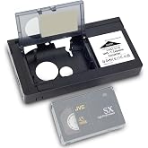 WAXMEVL Motorized VHS-C to VHS Cassette Adapter, VHS-C Video Tape Converter for 12mm VHS-C &amp; S-VHS-C Camcorder Tapes, NOT Compatible with 8mm, Hi8 &amp; MiniDV Tapes