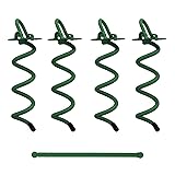 7Penn Spiral Ground Anchors - 8 Inch Green Tent