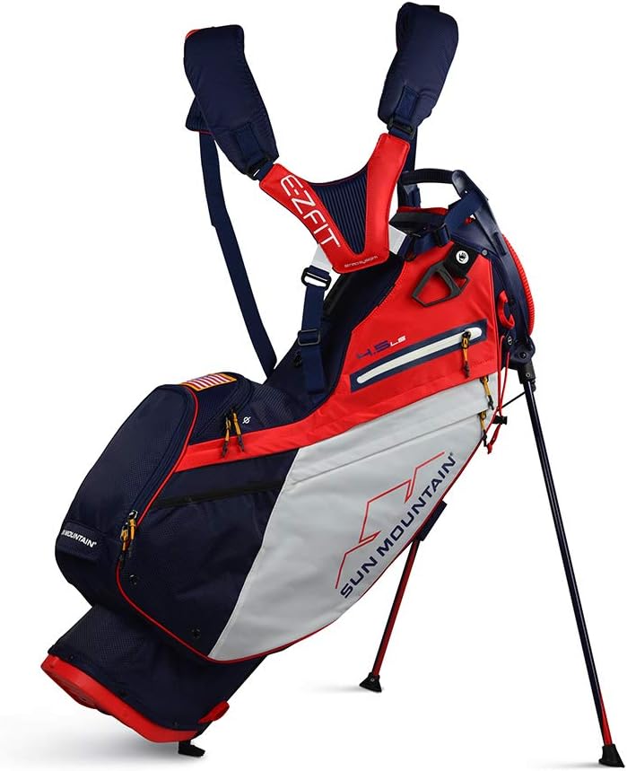 Sun Mountain 2021 4.5LS Golf Stand Bag (Navy-White-RED) : Sports & Outdoors