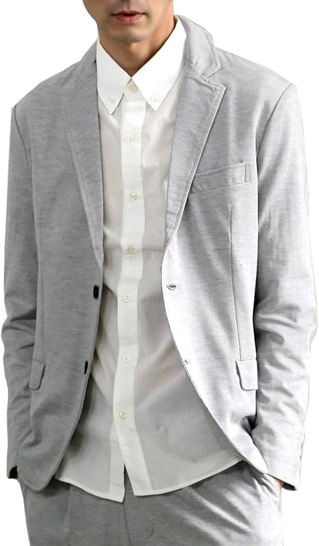 Amazon ガルバナイズ Galvanize メンズ T R ストレッチ ポンチ 2b テーラードジャケット グレー 15 46 M コート ジャケット 通販