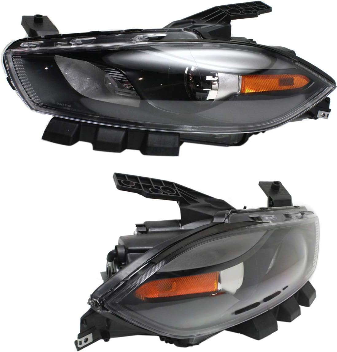 Headlight for 2013 Dodge Dart Set of 2 Composite HID Clear
