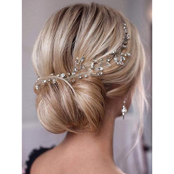 Missgrace Crystal Flower Girl Headband Wedding Hair