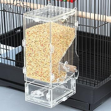 Mrli Pet No Mess Bird Feeder Free Install Tidy Seed Parrot
