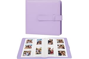 Ruibytree 360 Pockets 2x3 Photo Album Fits for Fujifilm Instax Mini 12 11 9 99 8 7s 40 Instant Camera, Picturs book for 3 inch Polaroid and Kodak Film(Purple)