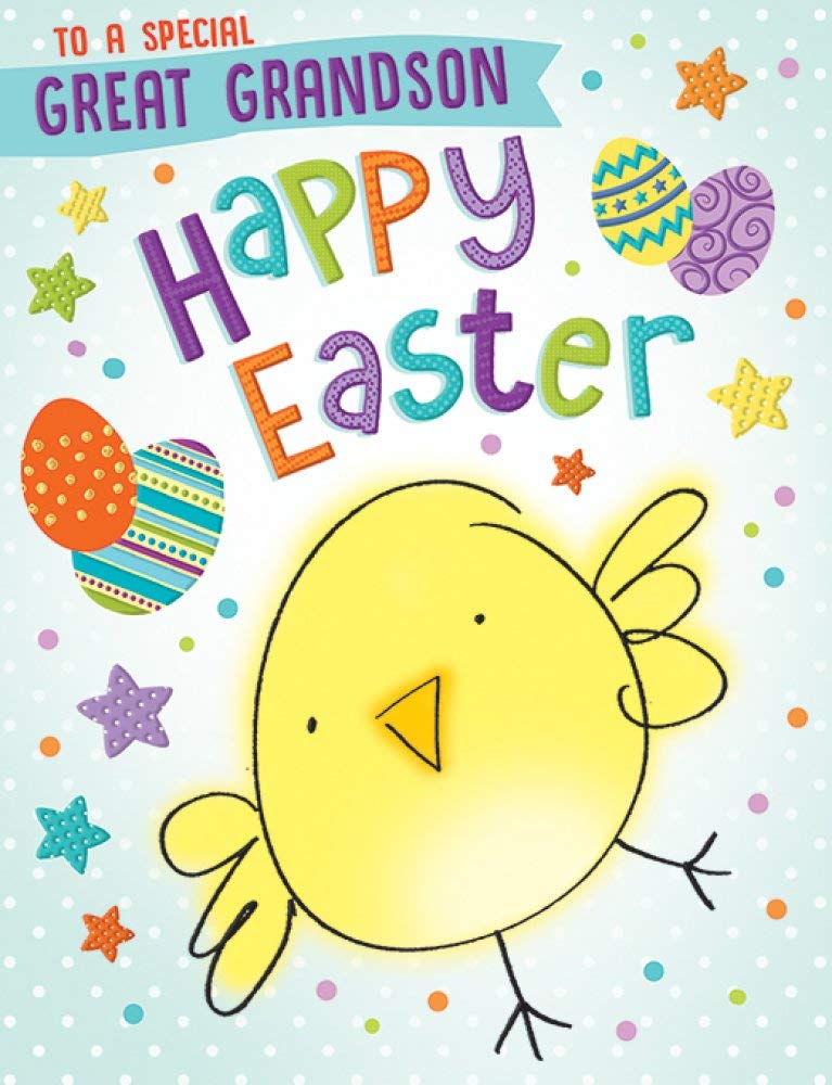 Traditional Easter Card Great Grandson - 8 x 6 inches - Piccadilly Greetings