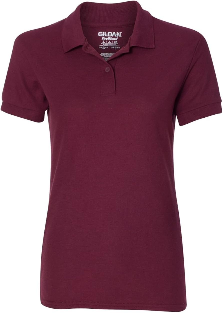 72800L Gildan DryBlend Women's Double Piqué Polo at  Women’s Clothing store