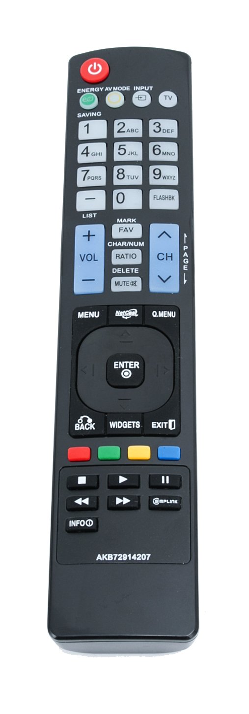 VINABTY AKB72914207 Replacement Remote for LG TV 32LD550 55LD650 22LE5300 26LE5500 37LE5300 32LD420 37LD450 42LD550 60LD550 42LE5500 50PJ350 32ld520 52LD550 32LD450 42le5500 55LD520 26LD350 55LE8500