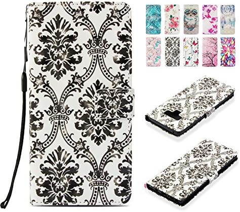 Samsung Galaxy Note 9 Leather Wallet Case, Universecase Samsung Galaxy Note 9 Flip Case Cover Crown Lace 3D Painted Book Style Premium PU Full Body Protection with Kickstand Function Magnetic Closure Card Slots Holster Purse, Soft TPU Thin Silicone Inner Back Cover 360 degrees Protective Skin Cover for Samsung Galaxy Note 9