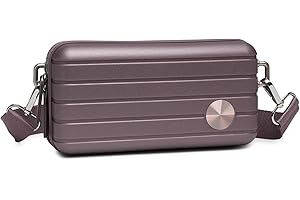 Somago Hard Shell Small Festival Handbag with Adjustable Strap, Crossbody Cell Phone Purse, 6 Inch Cosmetic Bag