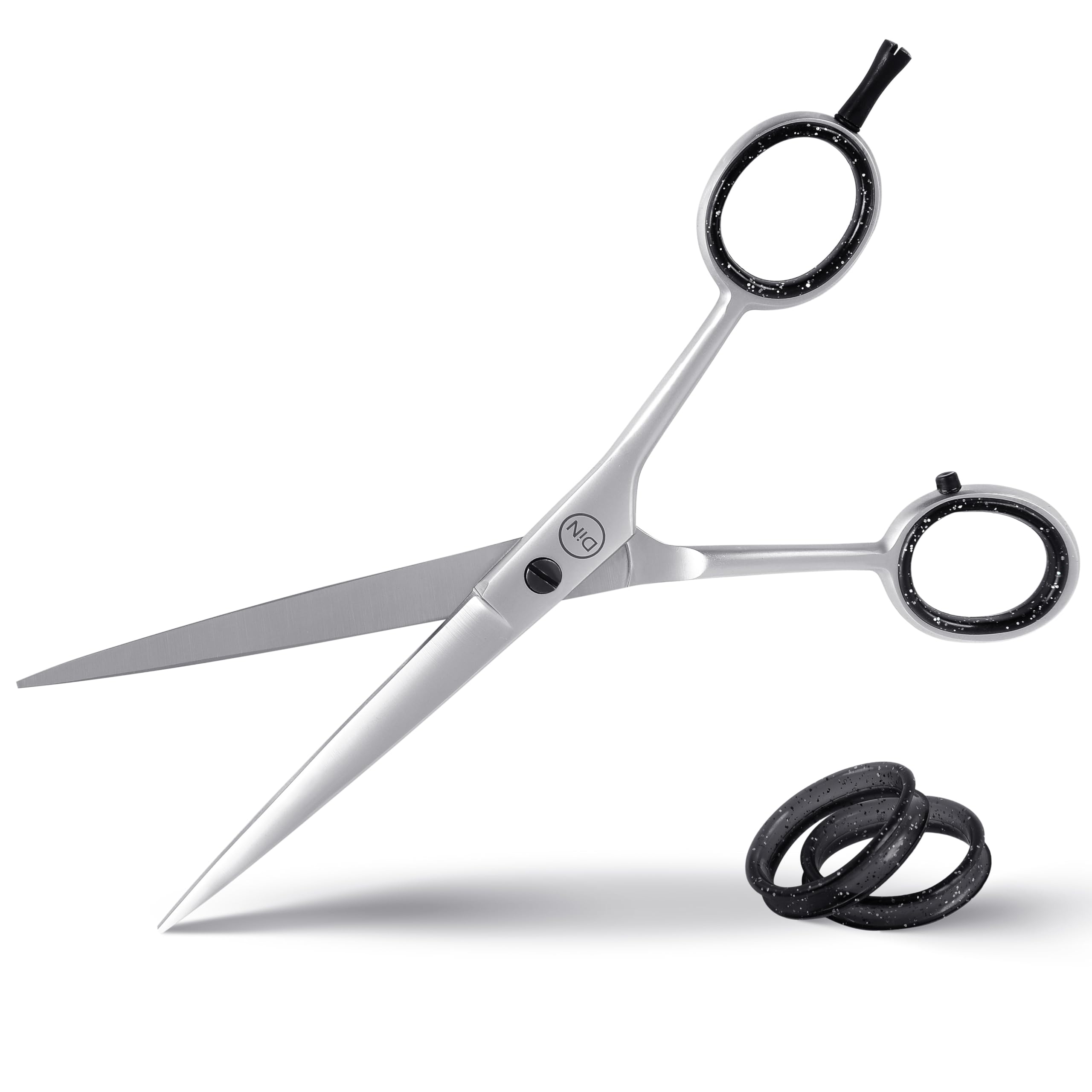 DIN Professional Hairdressing Barber Scissors for Hairdressers & Barber-Stainless Steel Hairdressing Scissors for Hair Cutting with Sharp Blades for Men,Women,Adults and Kids (6 inch)