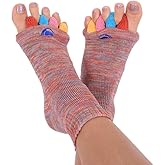 My Happy Feet Foot Alignment Socks with Toe Separators for Men or Women