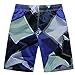 Aivtalk Men's Summer Cargo Swim Trunk Board Shorts Swim Surf Trunks Purple