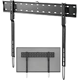 ynVISION.DESIGN Ultra Slim TV Wall Mount for 43-80" OLED TVs, Pack of 1 | Micro Gap 0.7" Low Profile Flush TV Mount, Cable Management, MAX VESA 600x300, Holds Upto 88 lbs, Mounting Hardware