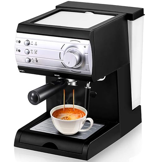 Create, Thera Classic, Cafetera Espress Semiautomática Plateada para  Espresso y Cappuccino, Presión 20 Bares, Capacidad 1,25 L, 1100W,  Vaporizador Orientable, Acero Inoxidable Reacondicionado