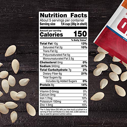 DAVID ALL NATURAL PUMPKIN SEEDS, 5 OZ.