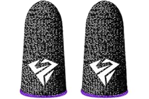 PLGEBR 1 Pair for Pubg Mobile Games Gaming Finger Sleeve Breathable Fingertips Sweatproof Fingertip for Mobile Cove Slip