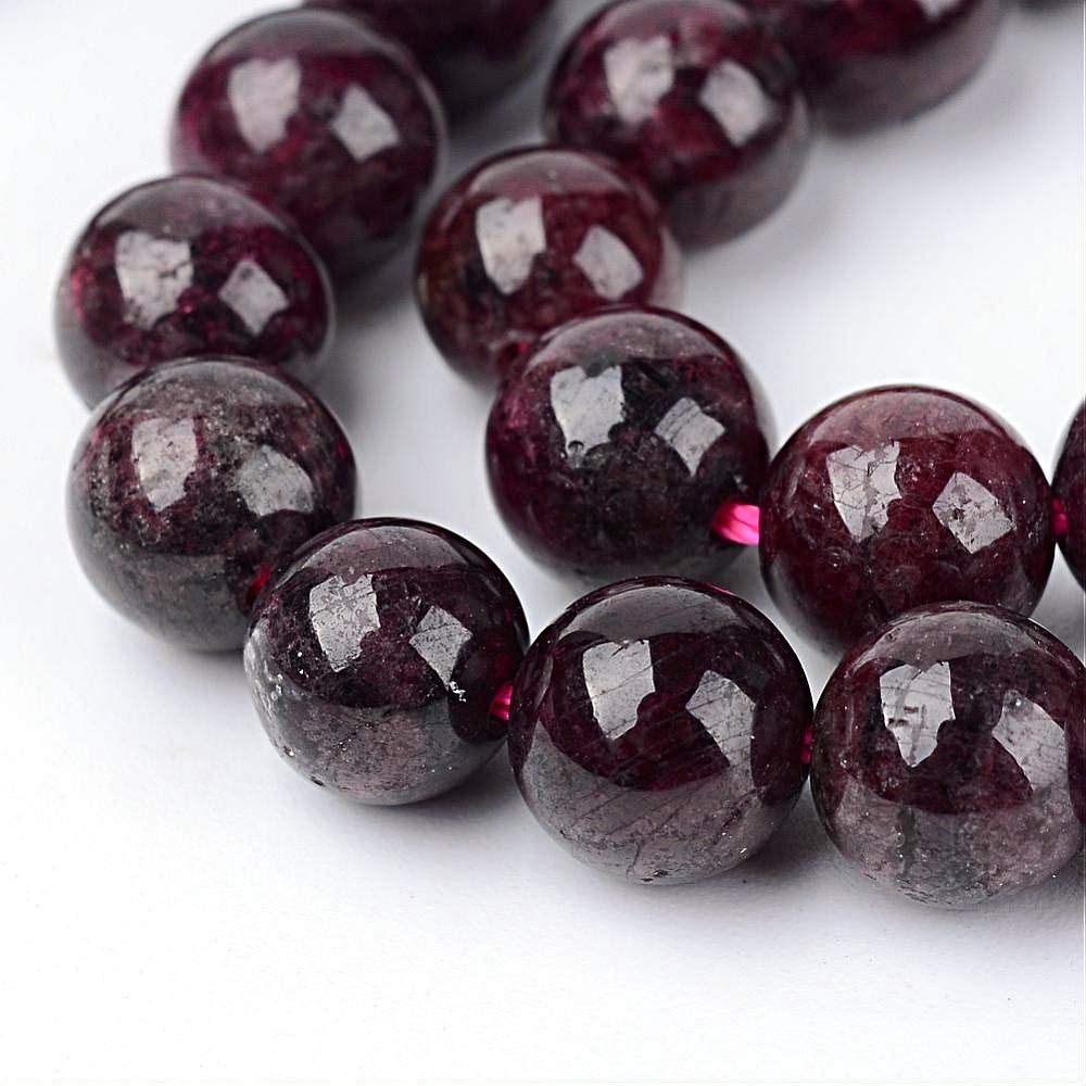Natural Gemstone Pearls Garnet Garnet Round 4 mm Gemstone Jewellery Beads Jewellery Design Craft Accessories Pearl Chain G48