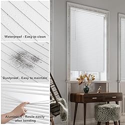 SEEYE Cordless Mini Blinds Aluminum Venetian Blind