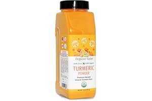 Organic Veda Turmeric Powder, 16 oz - 100% Pure & Organic Turmeric Curcumin Root Powder - USDA Certified Ultra-Fine Turmeric Root Powder for Cooking, Milk, Smoothies - Food Grade, Vegan, Gluten Free