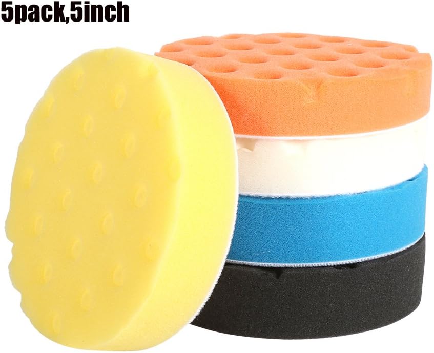 Estink Buffing Sponge Pad,5pcs Mix Color Polishing Wax Pad