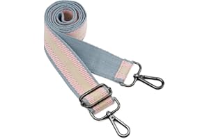 ZOOEASS Nickel Buckles Wide Shoulder Strap Adjustable Replacement Belt Gun Buckles Guitar Style Crossbody Bag Strap