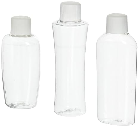 Decorative Bottles 3 Pkg Clear Tall Amazon In Electronics