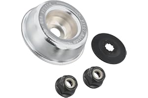Metal Blade Fixing Kit for Brushcutter and String Trimmer — M10 Left-Hand Thread Nut Set with Thrust Washer, Rider Plate, Col