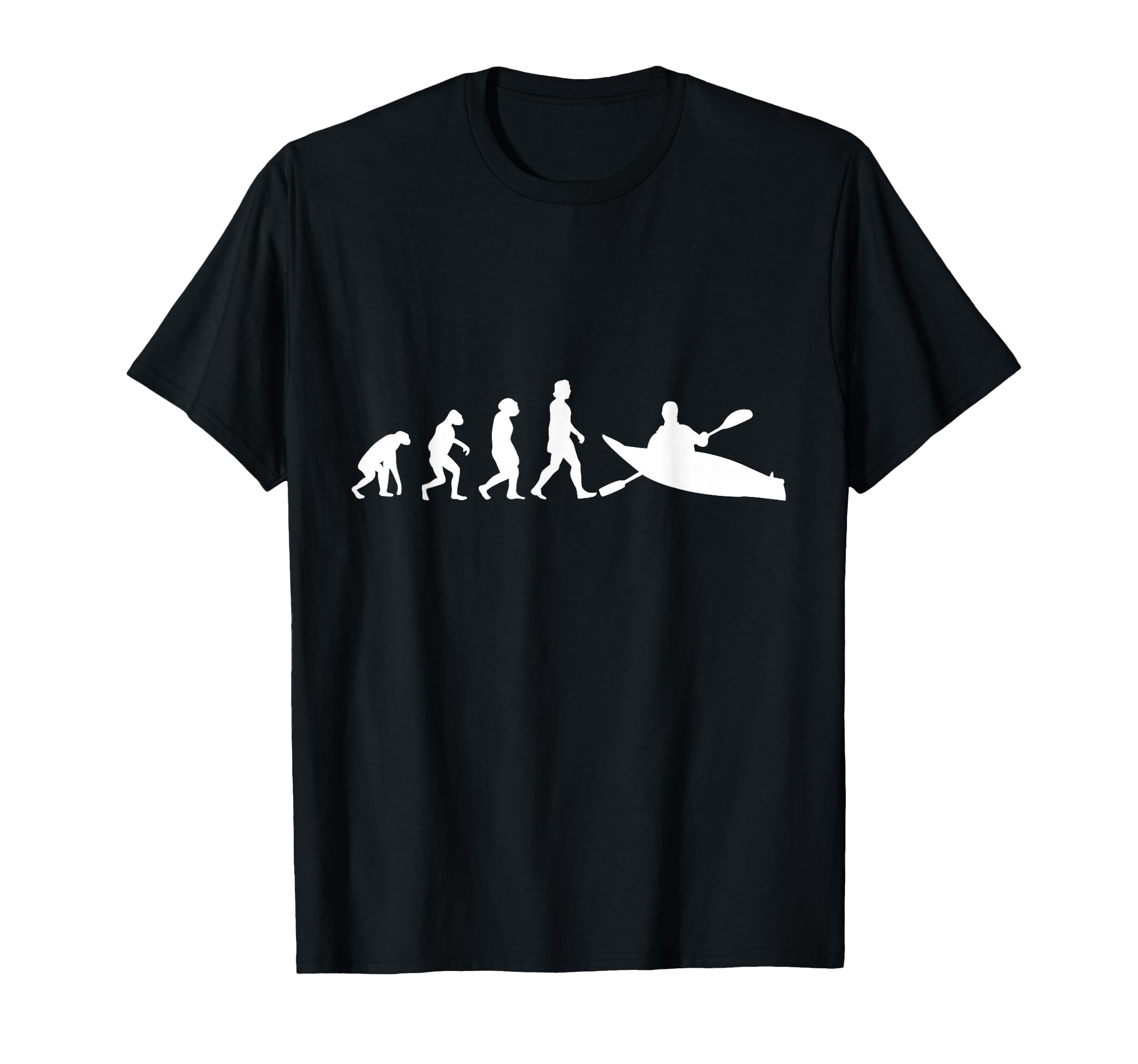 Kayak Evolution Kayakers Paddling canoe T-Shirt