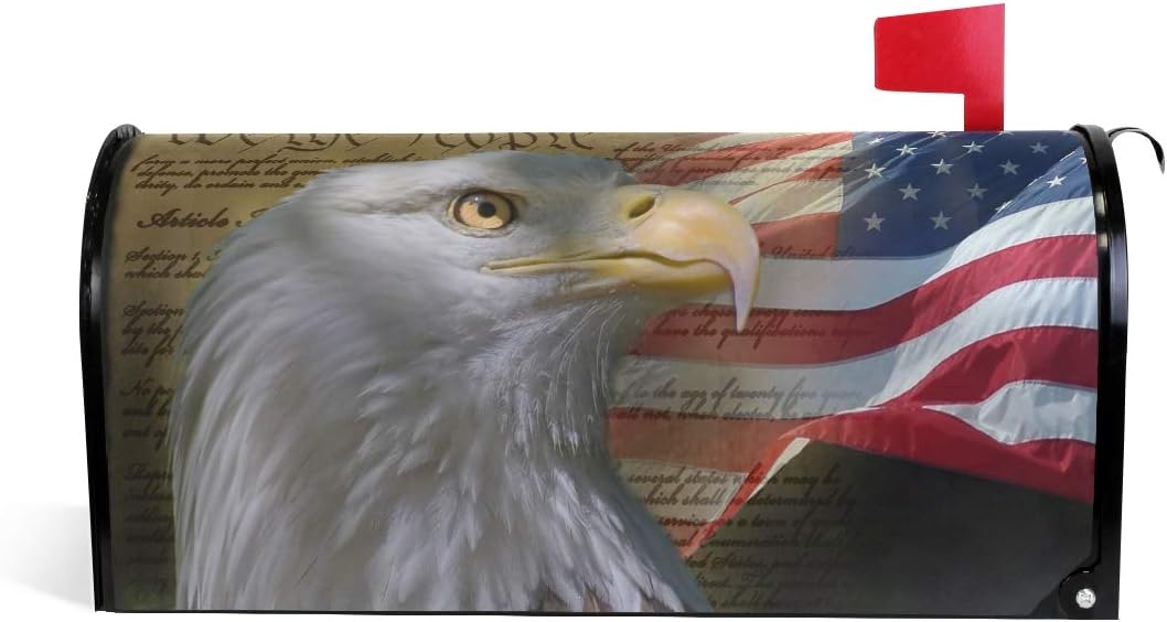 AUUXVA CUTEXL Mailbox Covers Vintage American Flag