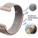 amBand Fitbit Versa Bands Soft Nylon Sport Strap Replacement with Velcro Connector Wristband for Fitbit Versa Fitness Smart Watch - Pink Sand