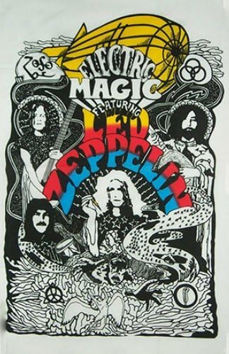 Led Zeppelin Club Flag 5ft x 3ft Large - 100% Polyester - Metal Eyelets - Double Stitched