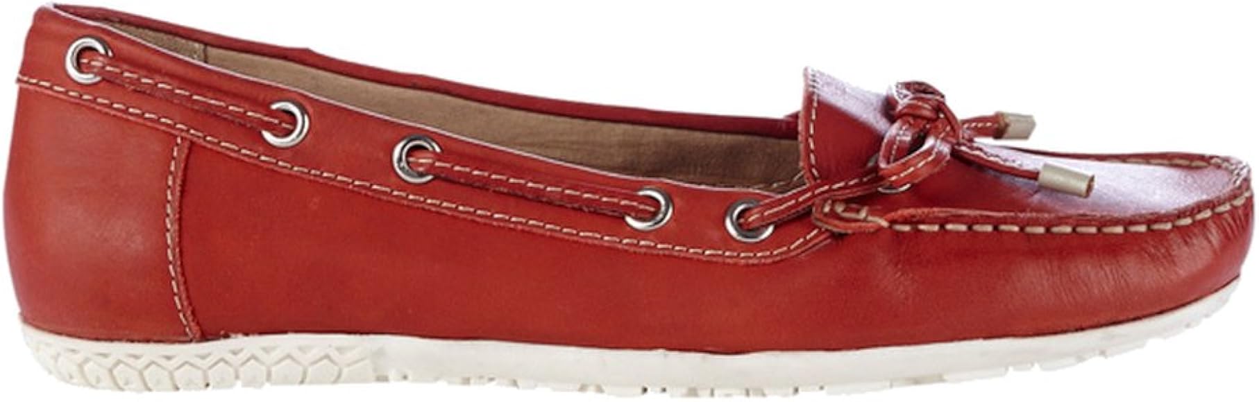 red moccasin shoes