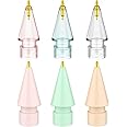 FAFALITHIC 6 Pack Fine Point Replacement Tips Compatible with Apple Pencil 2nd Generation, Apple Pencil 1st Generation, Apple Pencil USB-C & Apple Pencil Pro Colorful iPencil Nibs (Multicolour)
