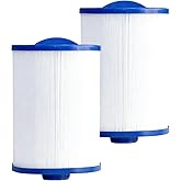 DAYEAR SPA Filter Replacement 50 Sq.Ft (2 Pack) Hot Tub Filter 50 Sq.Ft. Screw in 1 1/2” SAE Thread for 6CH-940, FC-0359, 817-0050,25252,378902,03FIL1400,PWW50P3
