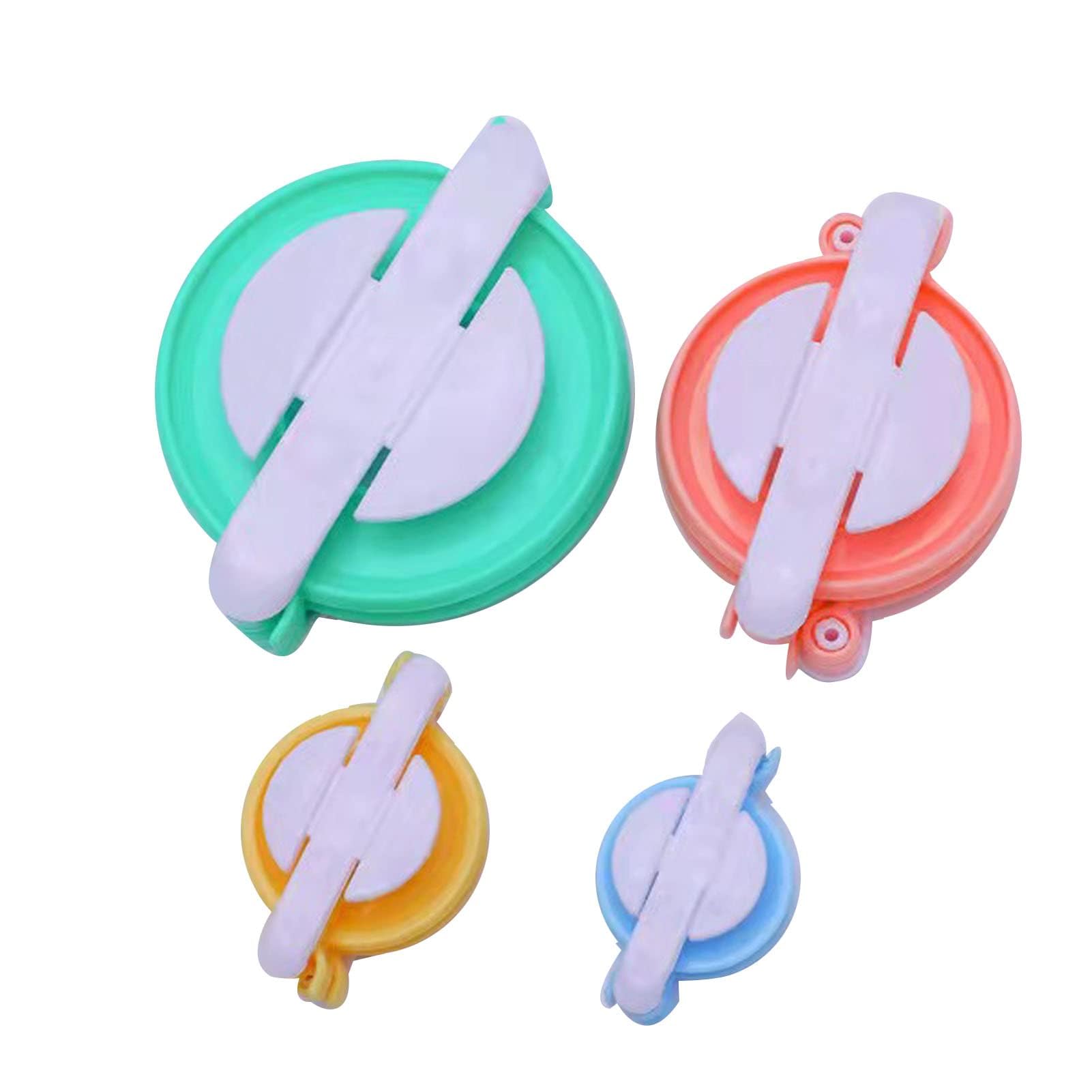 4 Sizes Pom Pom Maker Tool Set for DIY Wool Yarn Knitting Craft Project, Easy to Use with Multi-Purpose, Practical Gift for Plush Handicrafts, Plastic Material