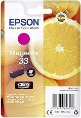 Epson 33 Magenta Oranges Claria Premium Ink Standard Capacity Genuine