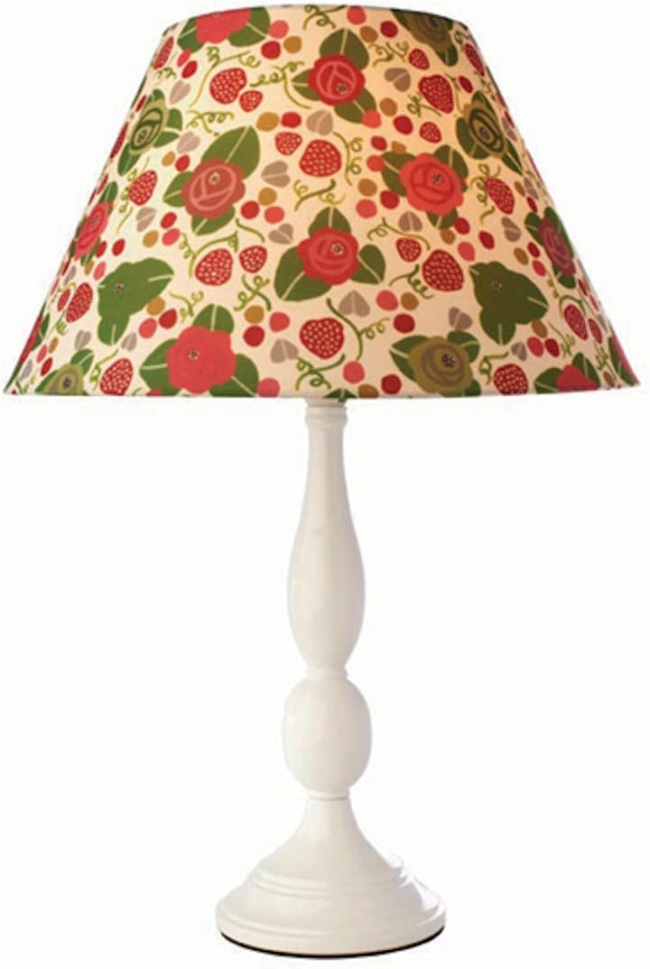 Strawberry Fair White Metal Table Lamp
