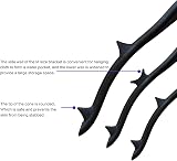 Windplusya Carbon Fiber Dental Dam Frame Holder U Shape Black - Set view 3
