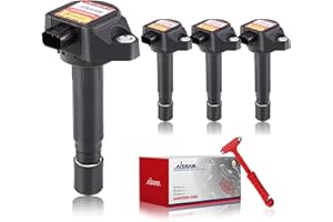 AISHAN Set of 4 Ignition Coil Pack Compatible with 2006 2007 2008 2009 2010 2011 Honda Civic 1.8L | Replace# UF582