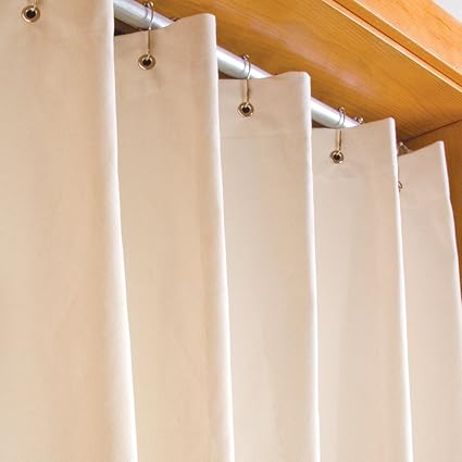 Lifekind Certified Organic Cotton Canvas Shower Curtain 72x72